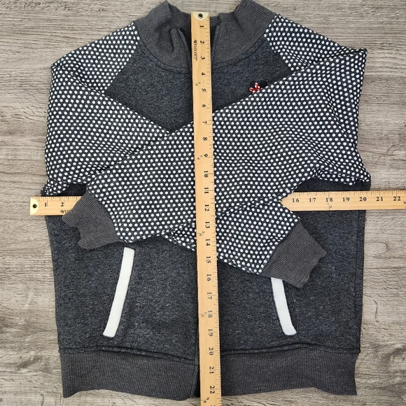 Disney Parks Minnie Mouse Fleece Jacket Size L Fleece Gray vacay - Picture 6 of 10